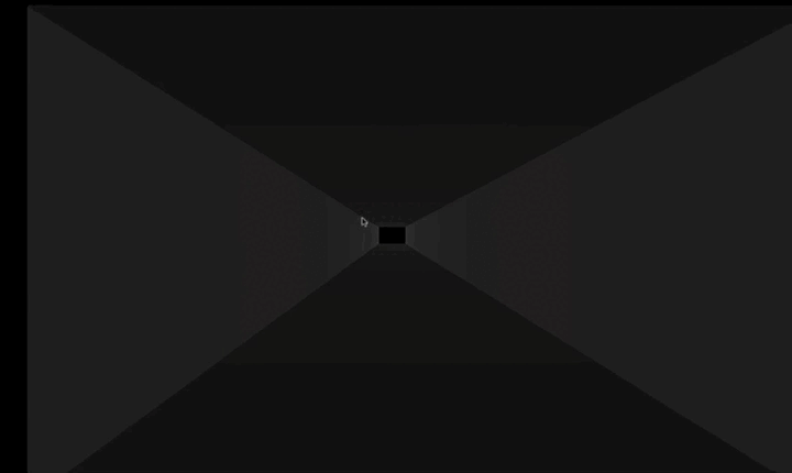 An animated black and white exploration on visualising speed in a tunnel