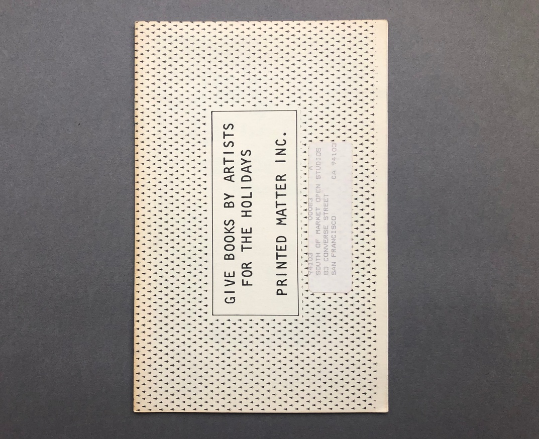 Printed Matter Inc. : Give Books By Artists For The Holidays 1984 thumbnail 1