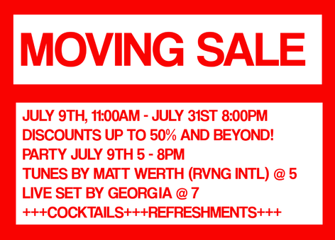 Moving Sale! 10-40% off most items in store