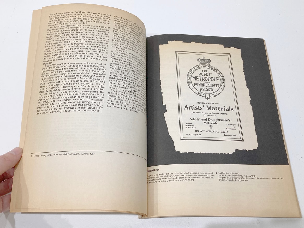 Evidence of the Avant Garde Since 1957:  Selected Works from the Collection of Art Metropole thumbnail 3