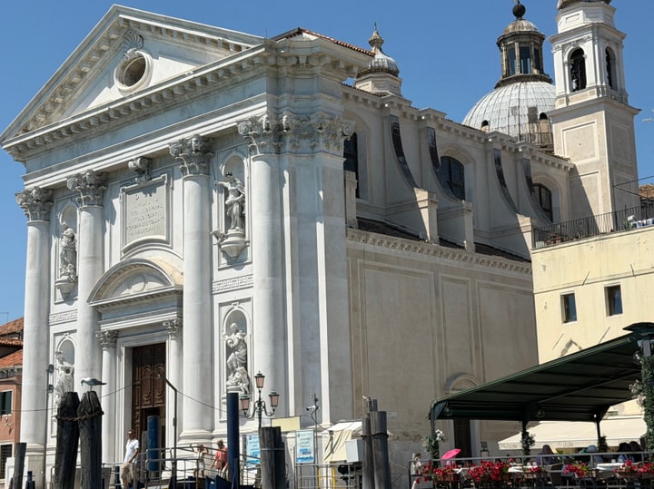 tall classical white building