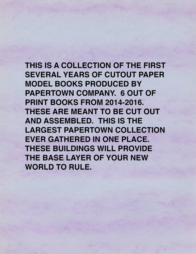 Papertown Complete Cut Outs Vol. 1: 2014-2016 thumbnail 3