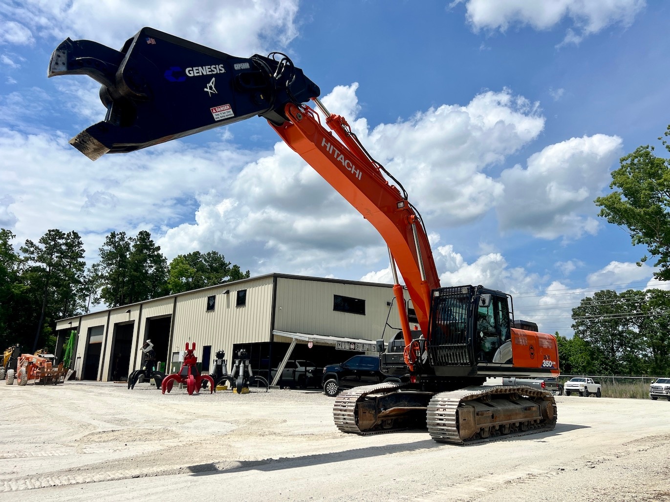 Used 2019 Hitachi ZX350LCN-6 w/ shear For Sale