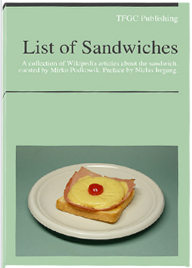 List of Sandwiches