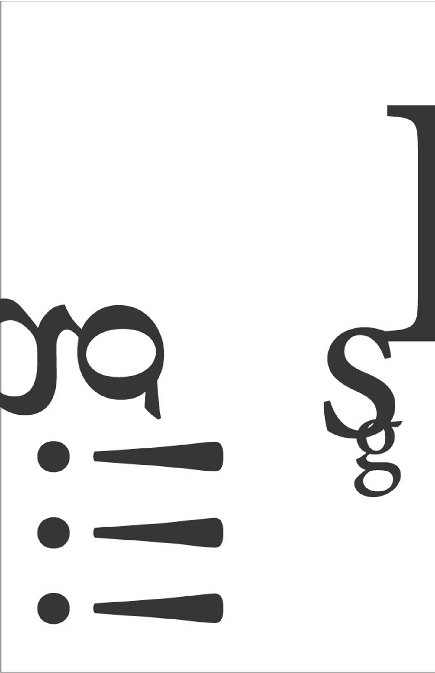 Letterform in layout