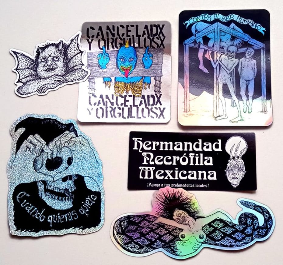 STICKERS DEL MAL (Six Stickers)