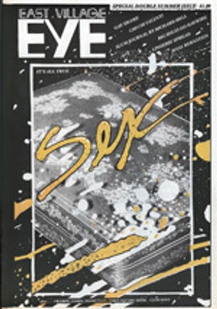 East Village Eye Summer 1980 "Sex" Black T-shirt  