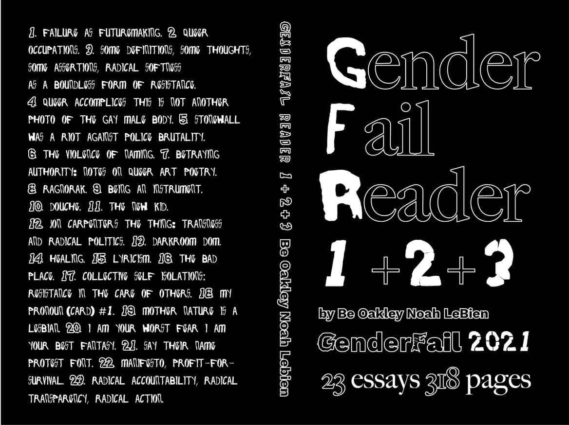 GenderFail Reader 1 + 2 + 3  23 Essays 318 Pages