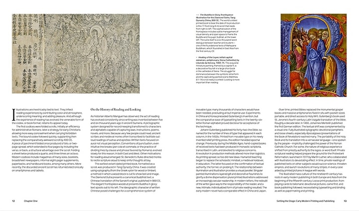 A book spread from Chapter 1 of Reading Pictures by D.B. Dowd.