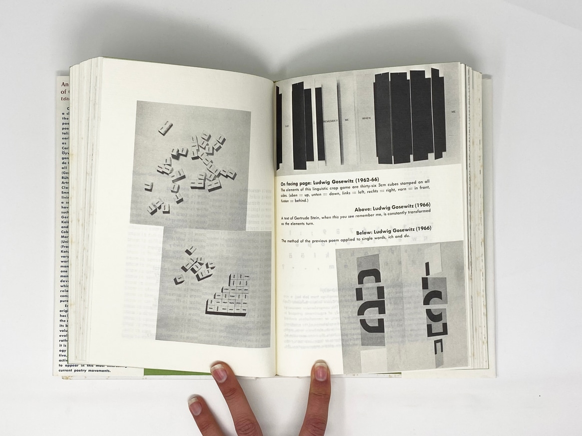 Emmett Williams An Anthology of Concrete Poetry Printed Matter