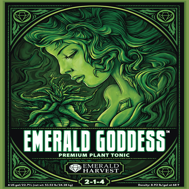 Emerald goddess hair