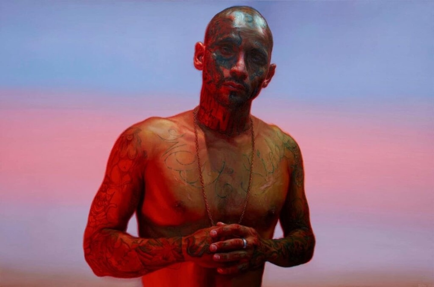 man covered in tattoos 