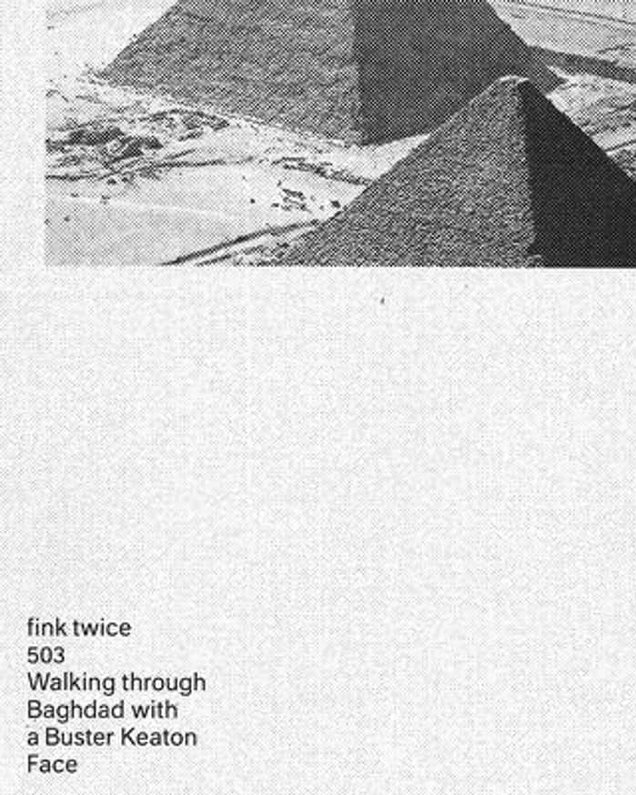 Walking Through Baghdad With A Buster Keaton Face