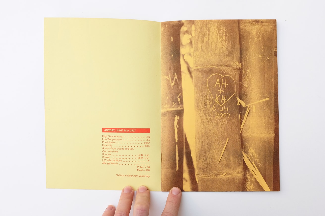 WRITTEN NAMES #3: Names and Dates Carved into Bamboo, San Marino, California