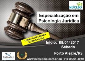 Especialização em Psicologia Jurídica - Ênfase em Perícia Psicológica - Núcleo Médico Psicológico