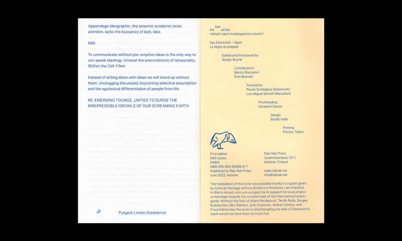 bie bao series: militant zaum vol. 1 - Ilya Zdanevich - Iliazd thumbnail 4