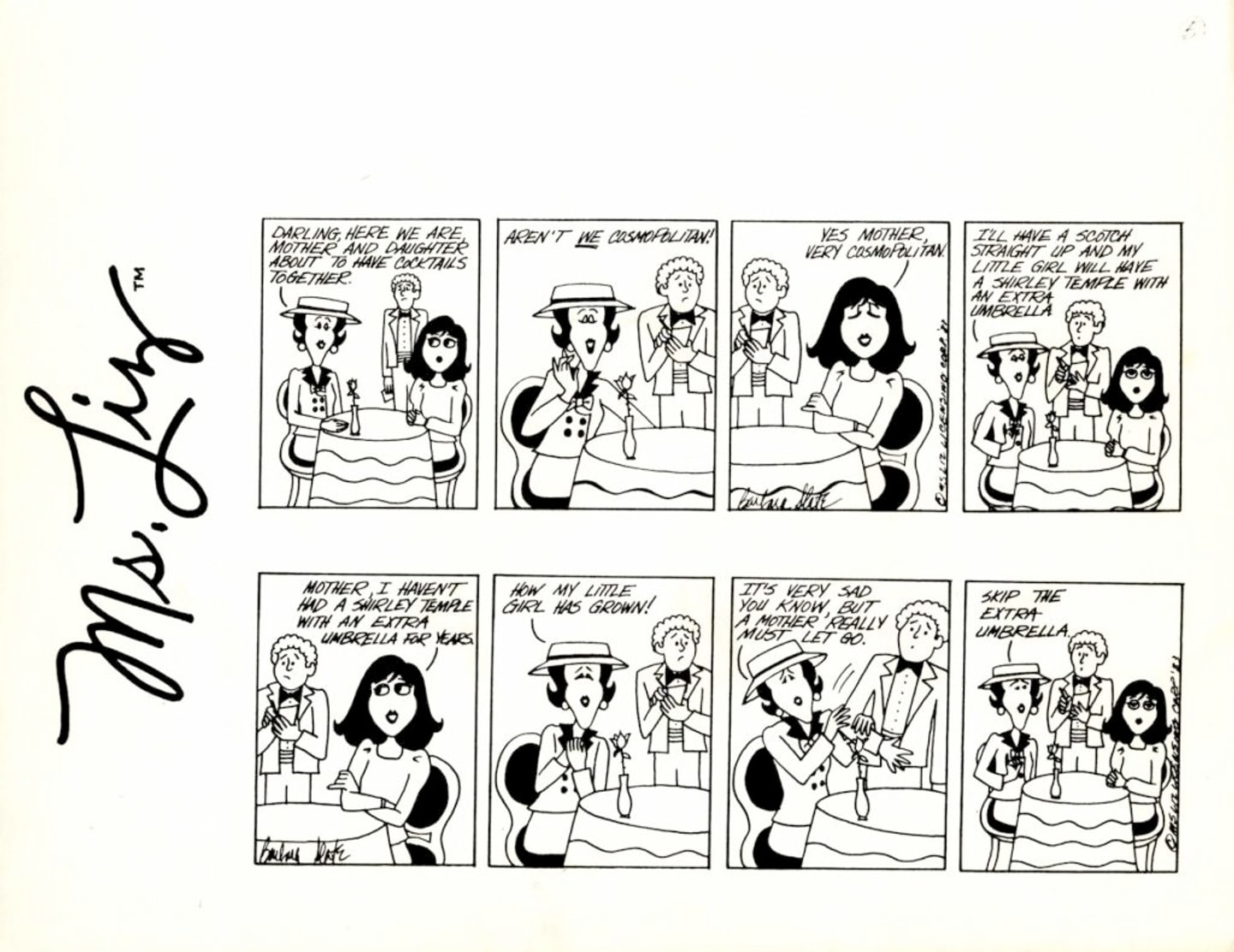 black and white comic strip