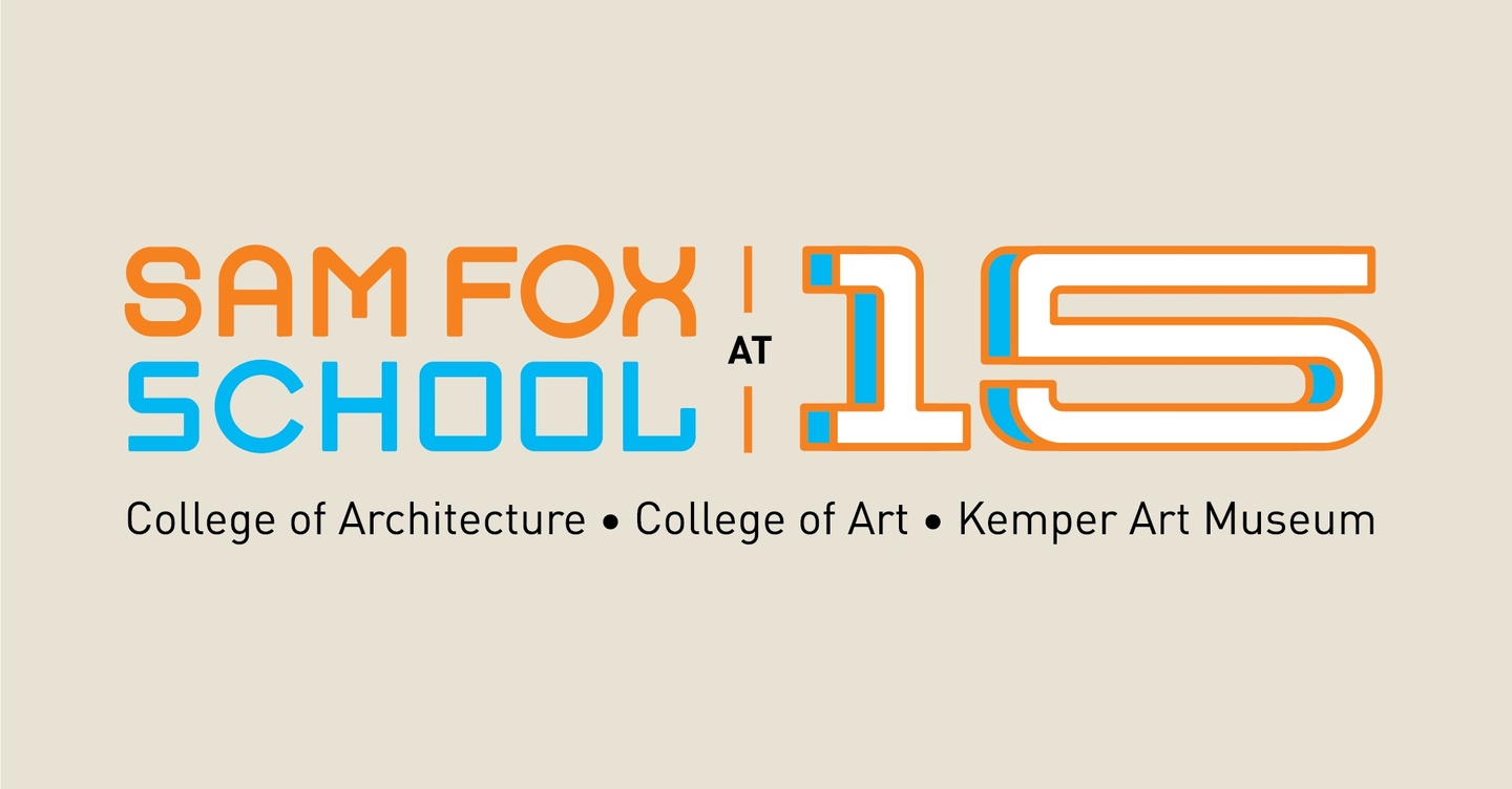 Sam Fox School at 15 logotype