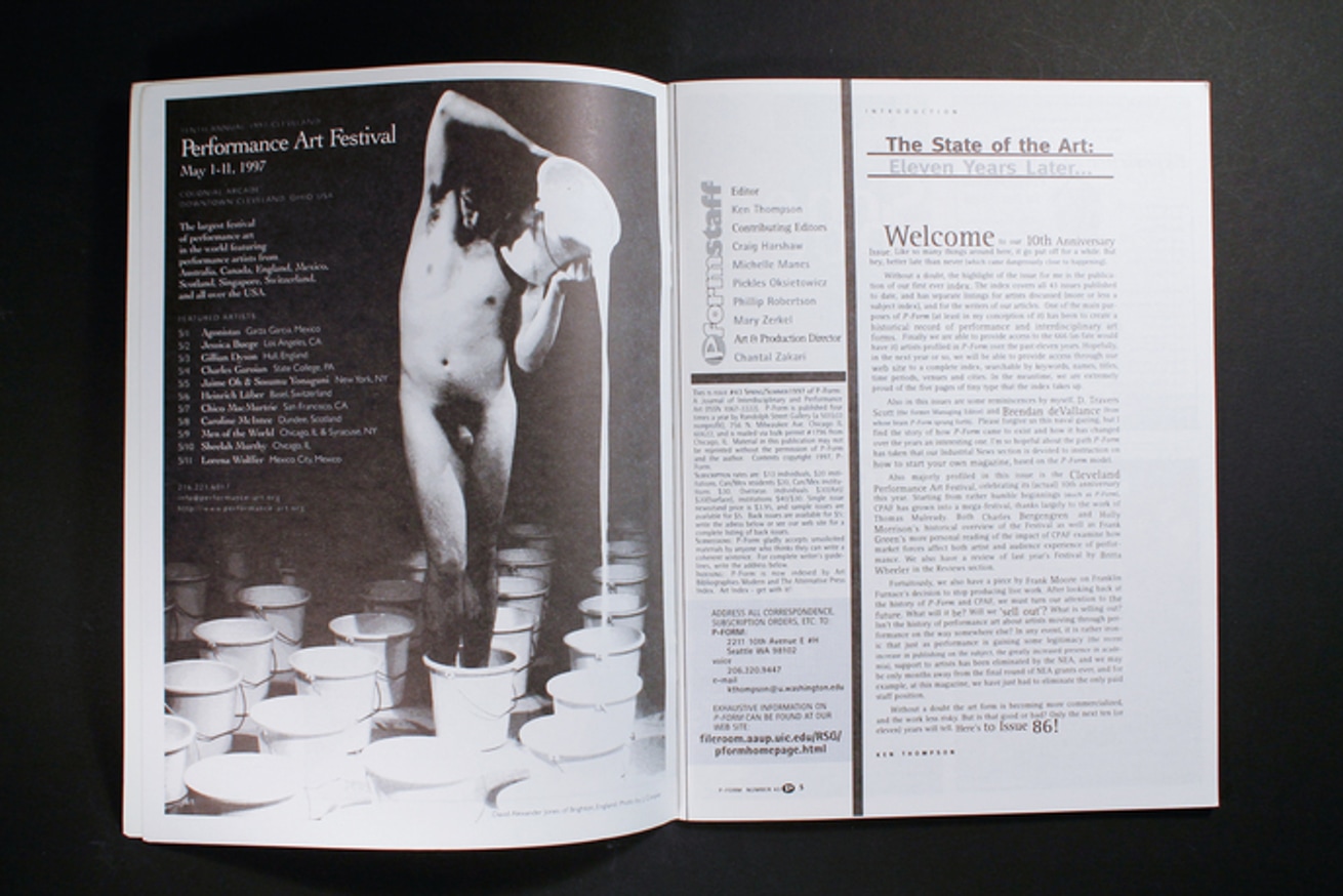 P-Form : A Journal of Interdisciplinary and Performance Art thumbnail 2