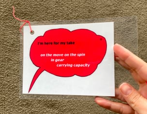 I'm Here For My Take / On The Move On The Spin In Gear Carrying Capacity Card