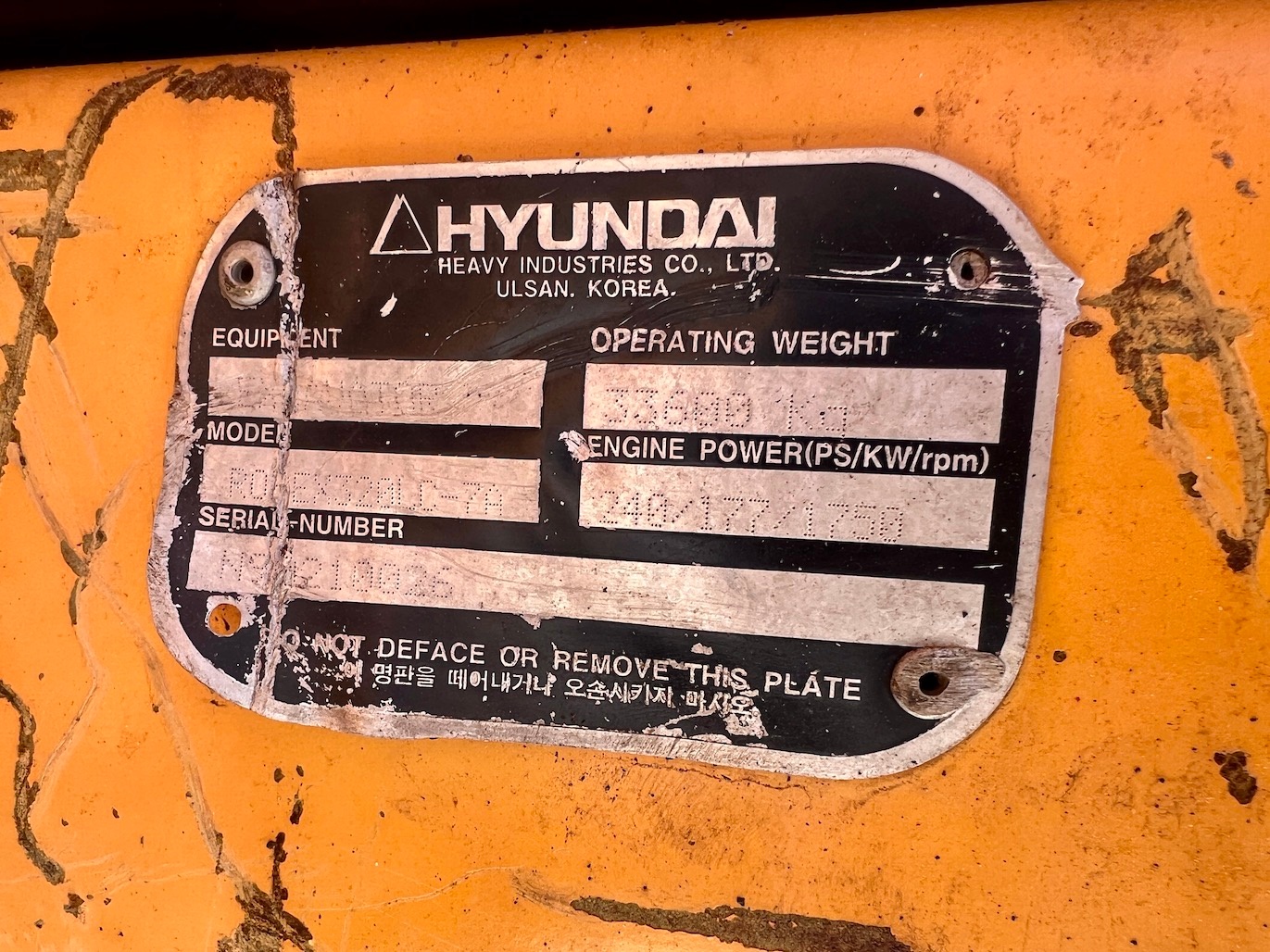 Used 2012 Hyundai 320LC-7A w/ Shear For Sale