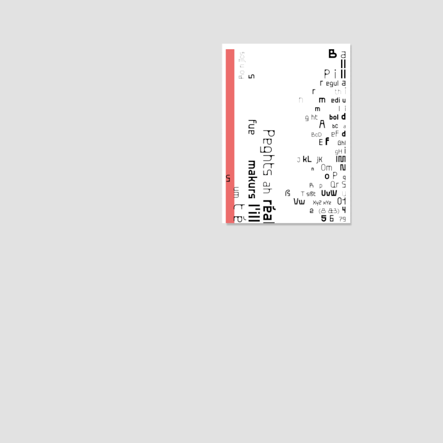 Spécimen Typographique A2 : BallPill