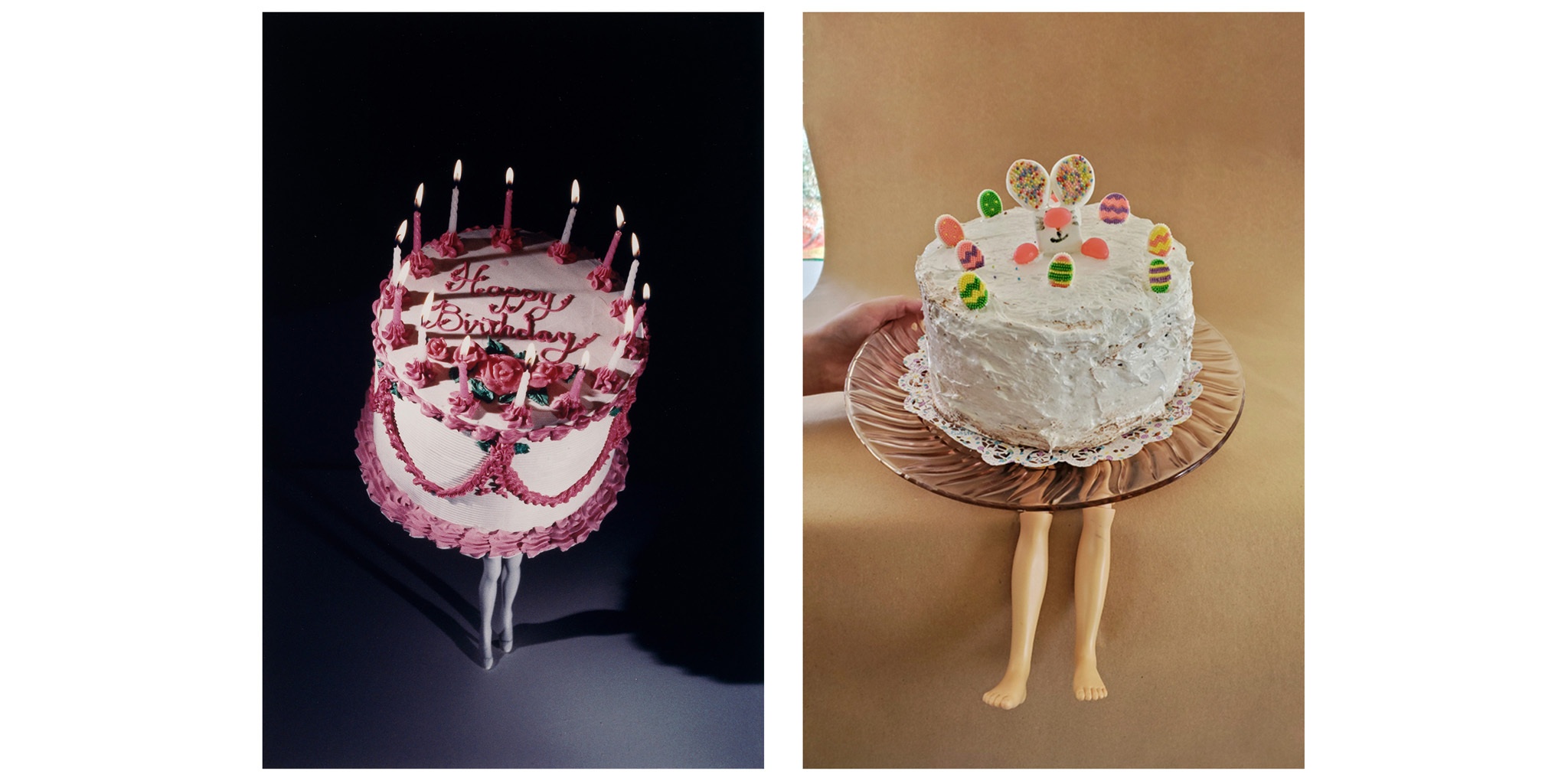 Shannon Ambrose '20 [on Laurie Simmons' _Walking Cake II_, 1989, cibachrome print on Kodak paper, 11 3/4 x 7 7/8 inches (approx.), Gift of Eileen and Michael Cohen, 2018.1.17](https://tang.skidmore.edu/collection/artworks/872-walking-cake-ii)
