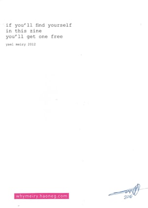 If You'll Find Yourself In This Zine You'll Get One Free