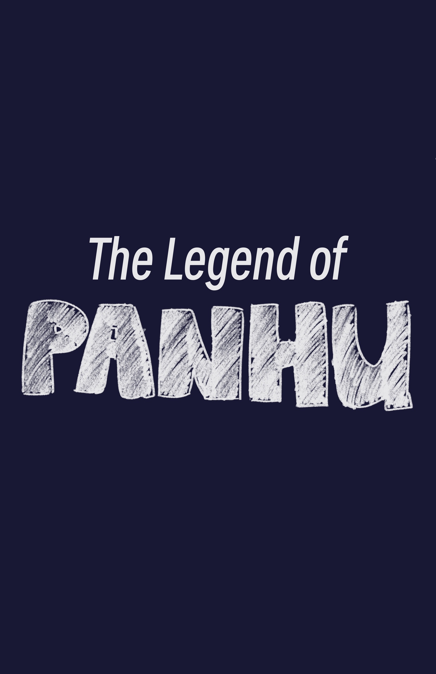 A navy cover for a comic with the title "The Legend of Panhu"