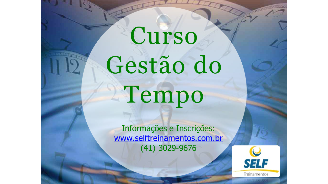 Curso Gestão do Tempo