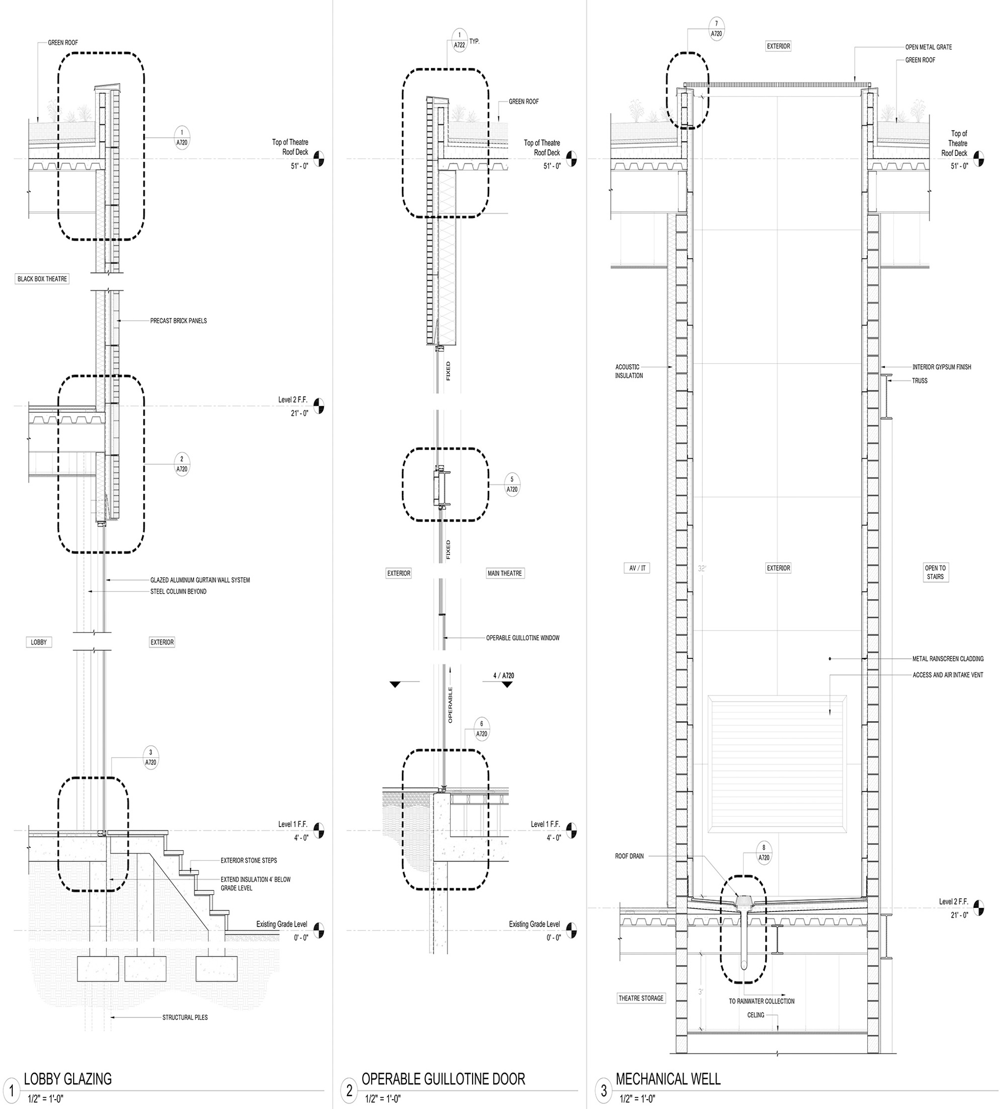 Wall Detail Drawing - Columbia GSAPP