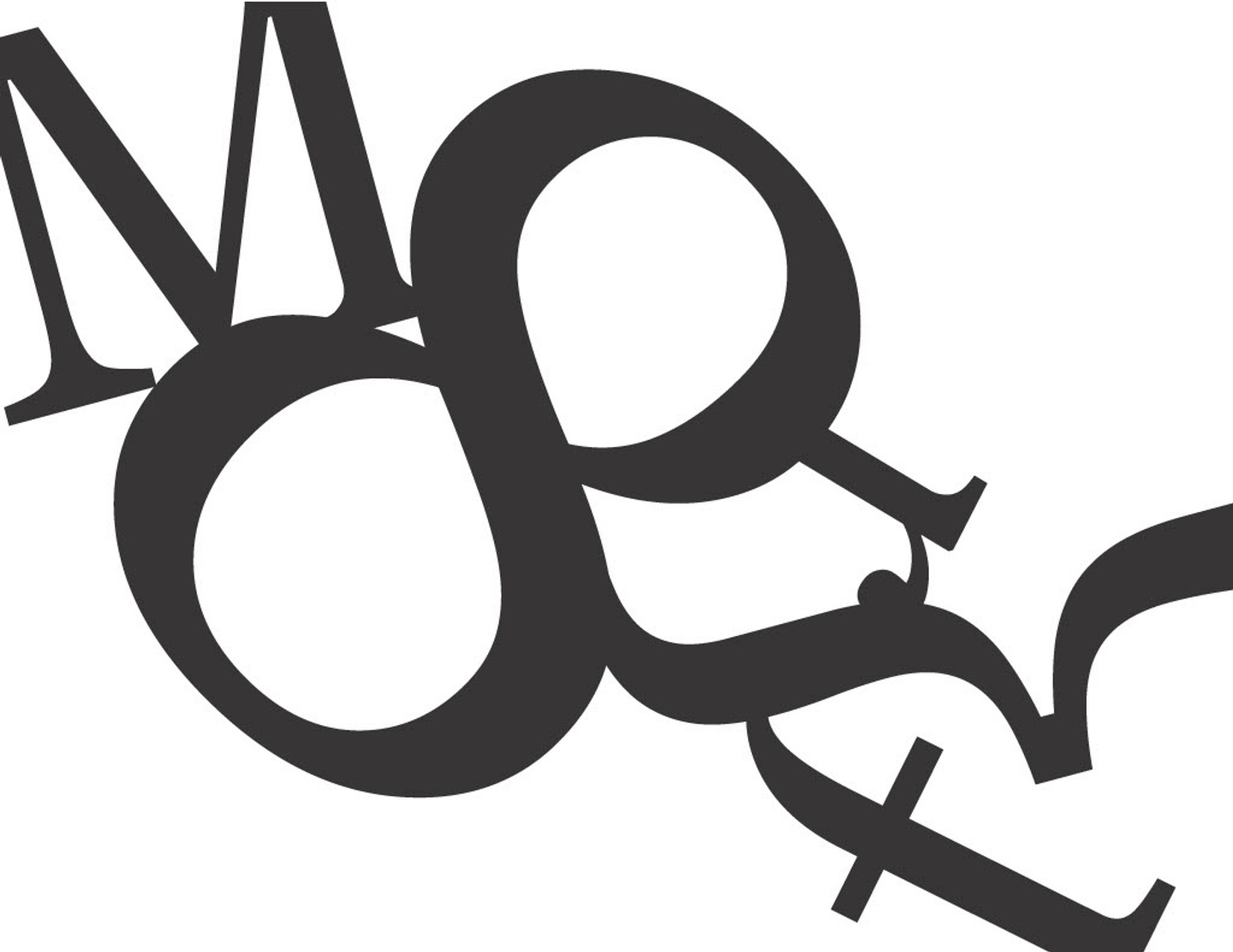 Letterform in layout