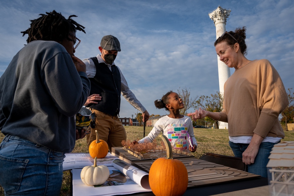 Community members and partners at fall festival