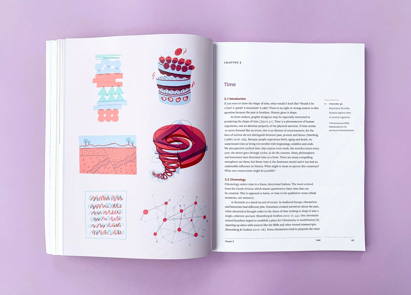 page spread for "Thinking Through Graphic Design History"