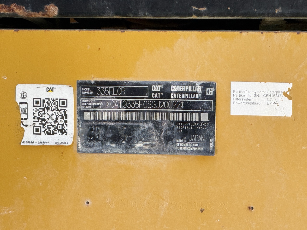 2017 Caterpillar 335FL CR (AD)
