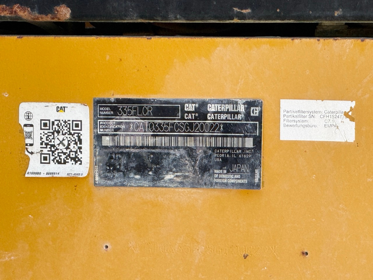 Used 2017 Caterpillar 335FL CR (AD) For Sale