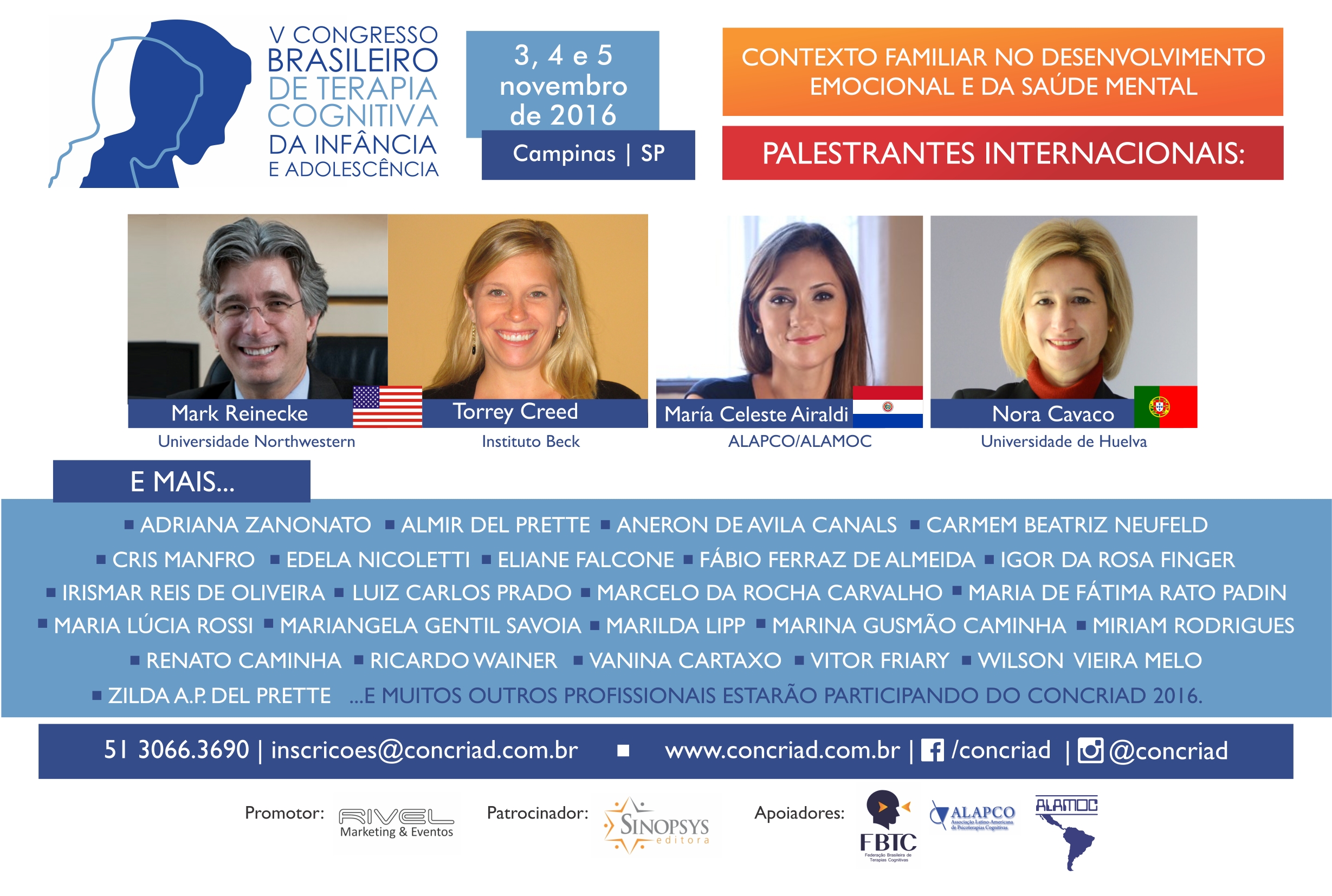 CONCRIAD 2016 - V Congresso Brasileiro de Terapia Cognitiva da Infância e Adolescência