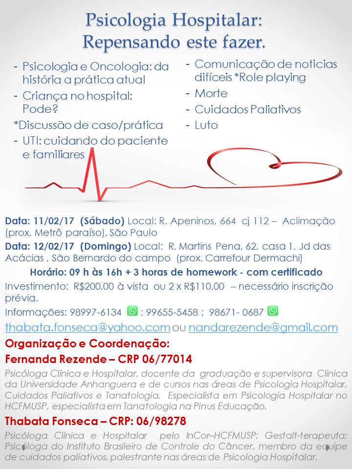 Psicologia Hospitalar:Repensando este fazer