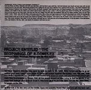 Project Entitled “The Beginnings of a Complex--" (1976-77) : Notes, Drawings, Photographs