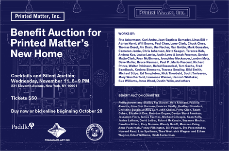 Benefit Auction for Printed Matter's New Home