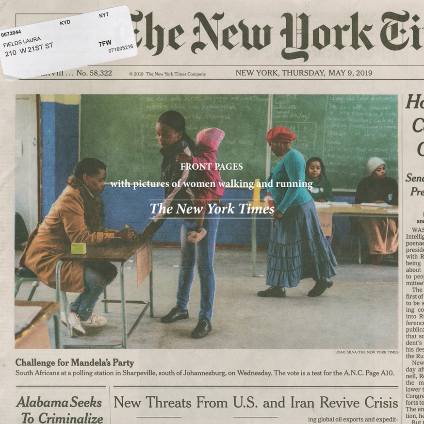 Front Pages with Pictures of Women Walking and Running: The New York Times thumbnail 1