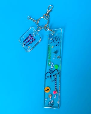  Monster Confetti Keychain