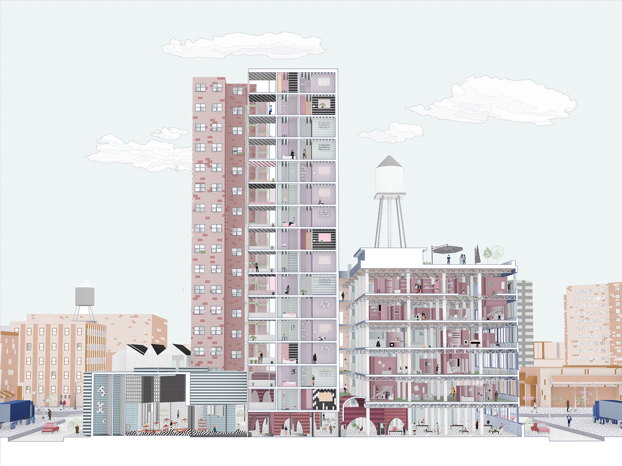 Section Drawing - Columbia GSAPP