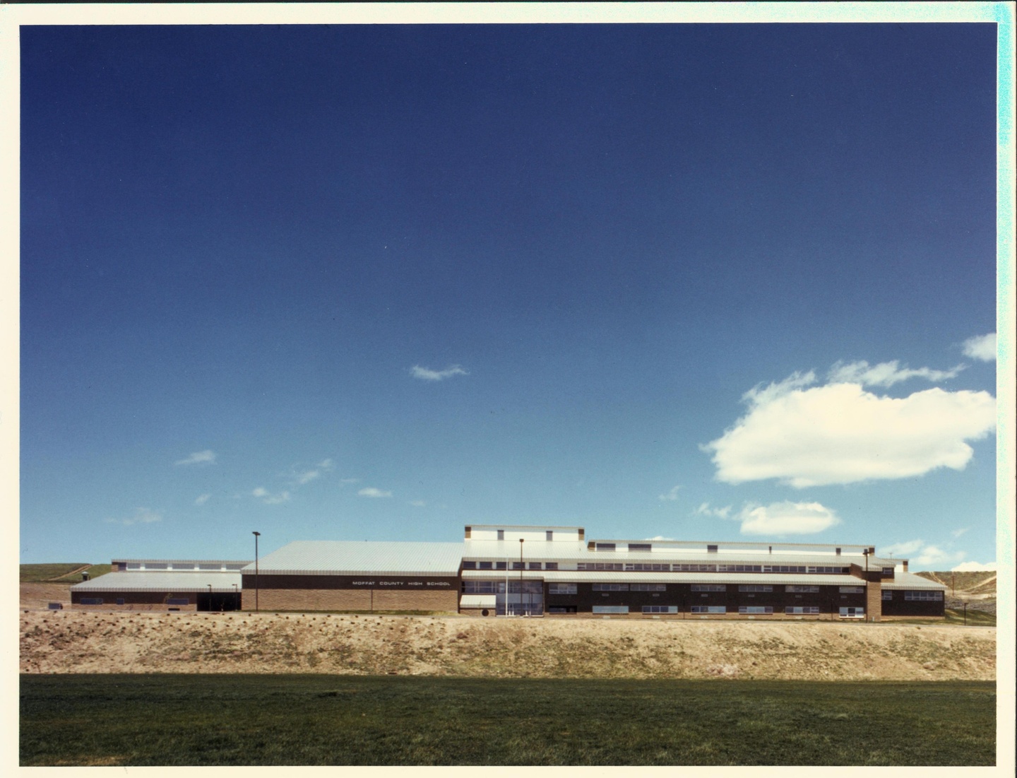 Exterior elevation view of Moffat County High School