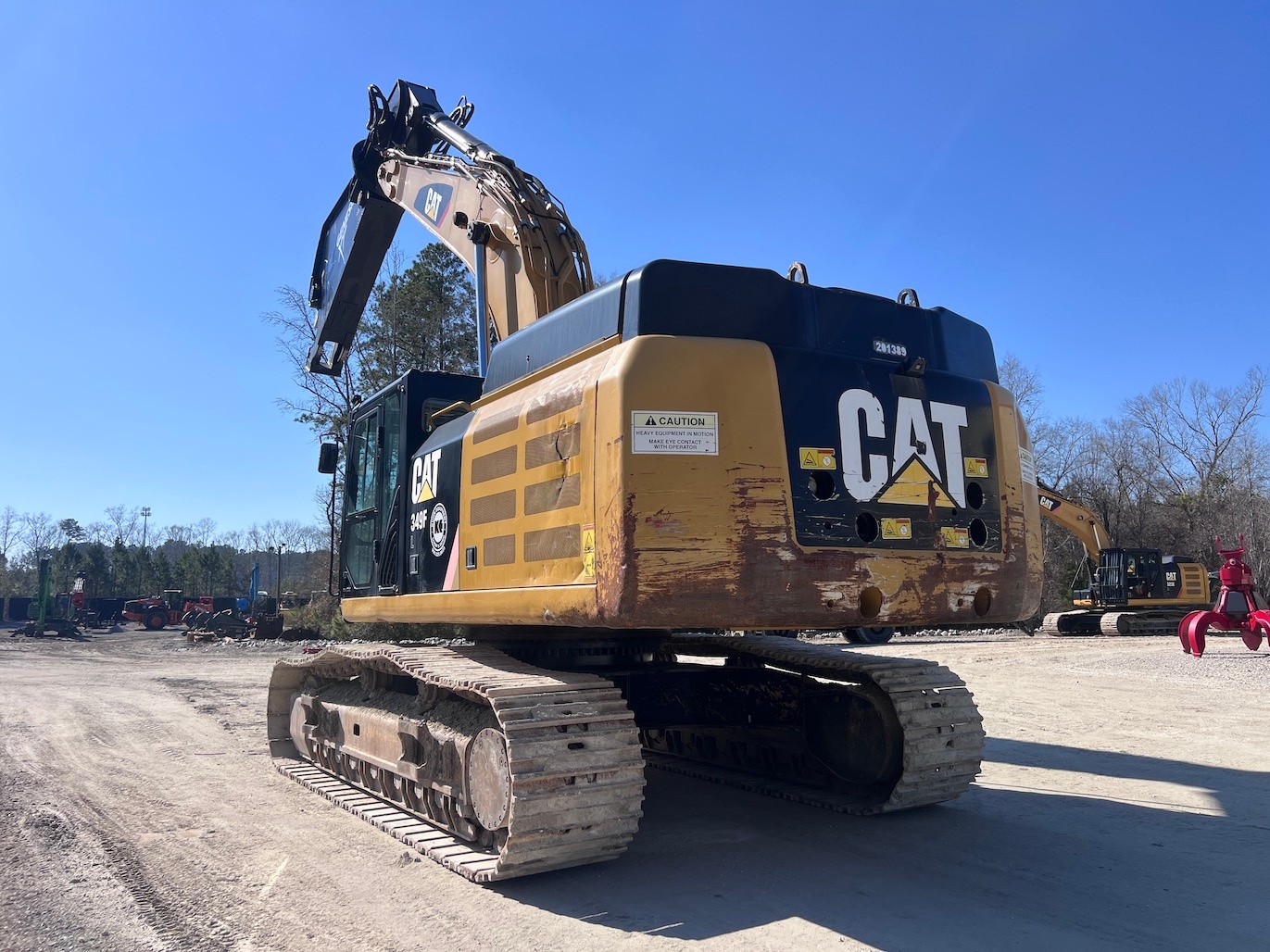 Used 2018 Caterpillar 349FL w Shear For Sale