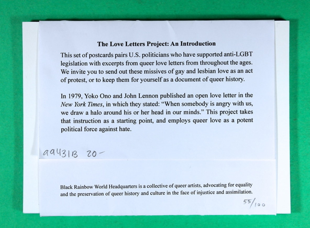 Love Letters : An Artist's Book of Postcards thumbnail 5