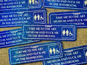 Take Me To The Art Museum...  Glitter Sticker