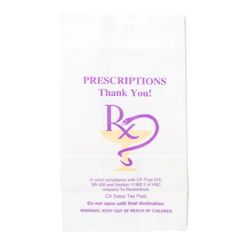 Large Pharmacy RX Prescription Exit Bags