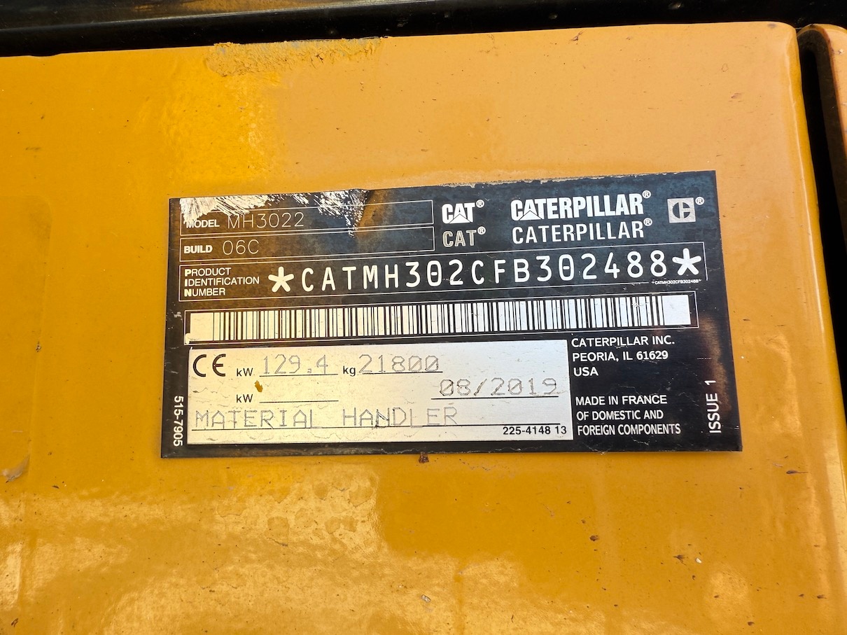Used 2019 Caterpillar MH3022 For Sale
