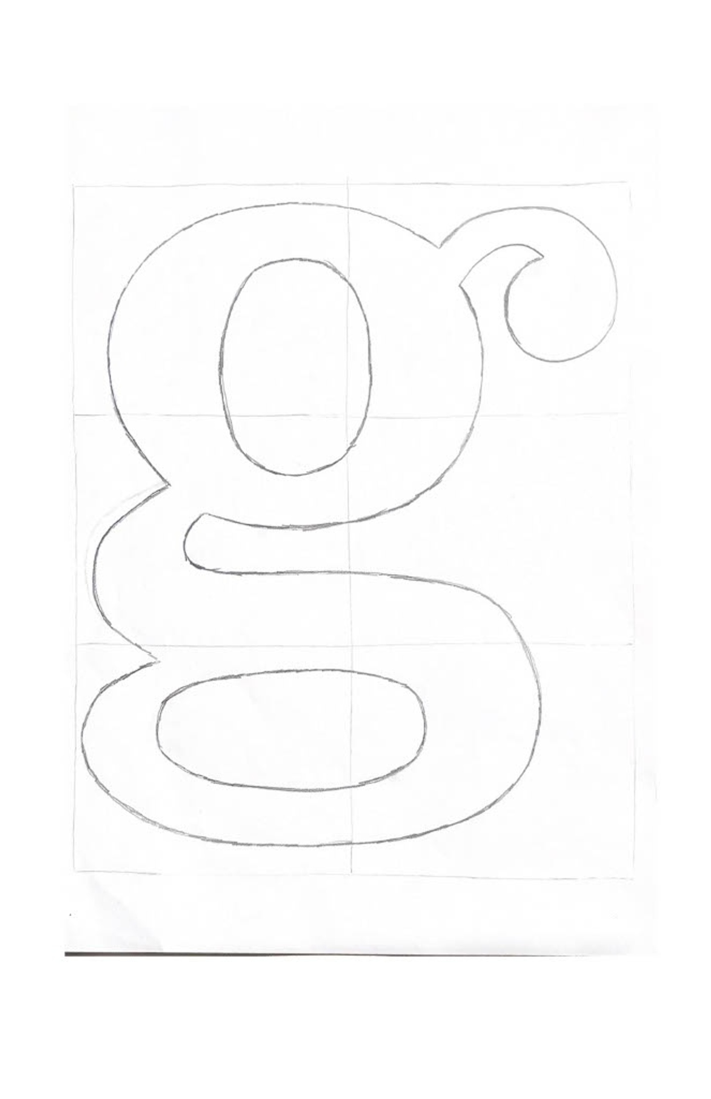 Letterform in layout